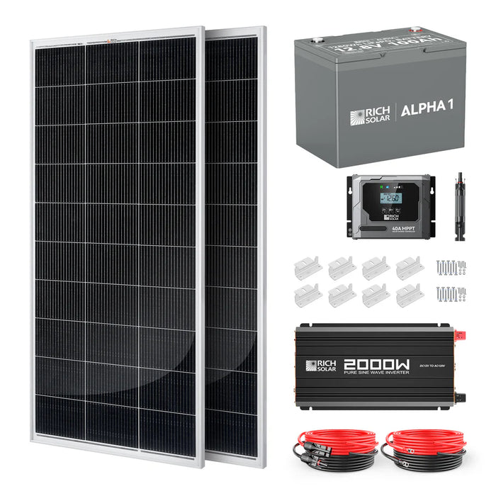 Rich Solar 400 Watt Complete Solar Kit
