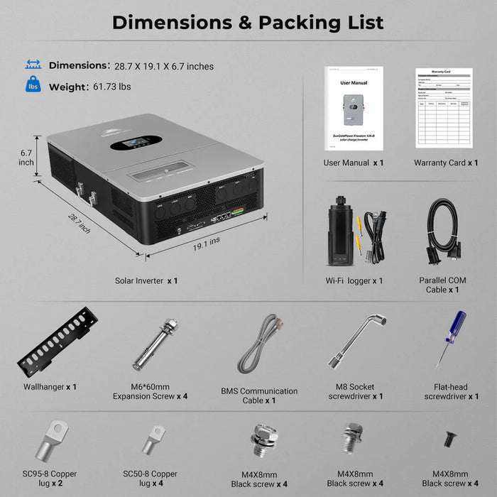 Sungold 12KW All in One Off Grid Solar Inverter FR12K-B