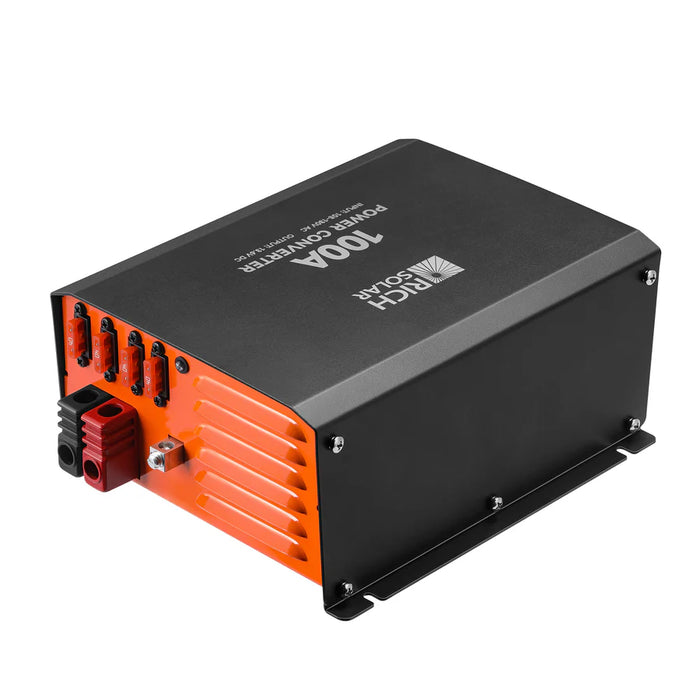 Rich Solar100 Amp Power Converter | 100A 120V Battery Charger | Overload, Overheat, Reverse Polarity Protection | Plug and Play