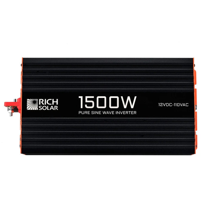 Rich Solar NOVA PURE 1.5K | 1500 (1.5kW) Watt 12 Volt Industrial Pure Sine Wave Inverter | Powerful 1500W 12V Off-Grid Inverter for RVs, Trailers, Campers, Vans, Trucks, Overlanders, Boats | Top Rated
