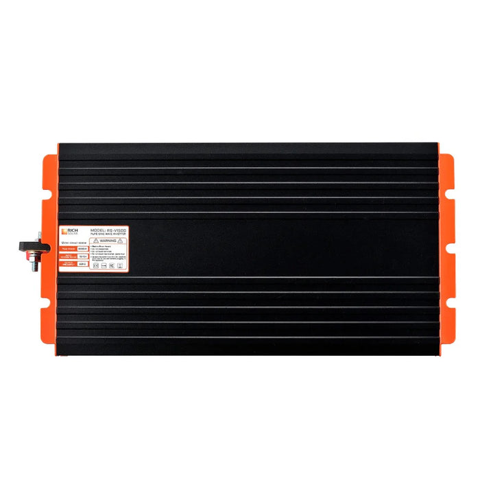 Rich Solar NOVA PURE 1.5K | 1500 (1.5kW) Watt 12 Volt Industrial Pure Sine Wave Inverter | Powerful 1500W 12V Off-Grid Inverter for RVs, Trailers, Campers, Vans, Trucks, Overlanders, Boats | Top Rated