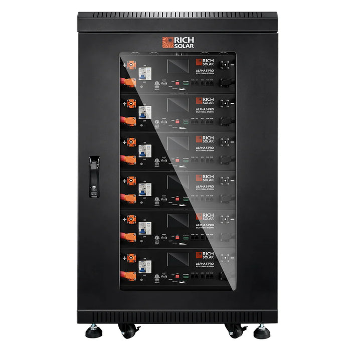 Rich Solar ALPHA 5 PRO | 51.2V 100Ah LiFePO4 Battery | Premium 48V Server Rack Lithium Battery for Residential, Commercial, RVs, Off-Grid | 7,000 Lifetime Cycles | 10 Year Warranty | UL1973, UL9540A Certified