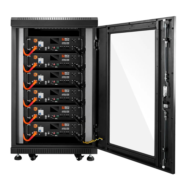 Rich Solar ALPHA 5 PRO | 51.2V 100Ah LiFePO4 Battery | Premium 48V Server Rack Lithium Battery for Residential, Commercial, RVs, Off-Grid | 7,000 Lifetime Cycles | 10 Year Warranty | UL1973, UL9540A Certified