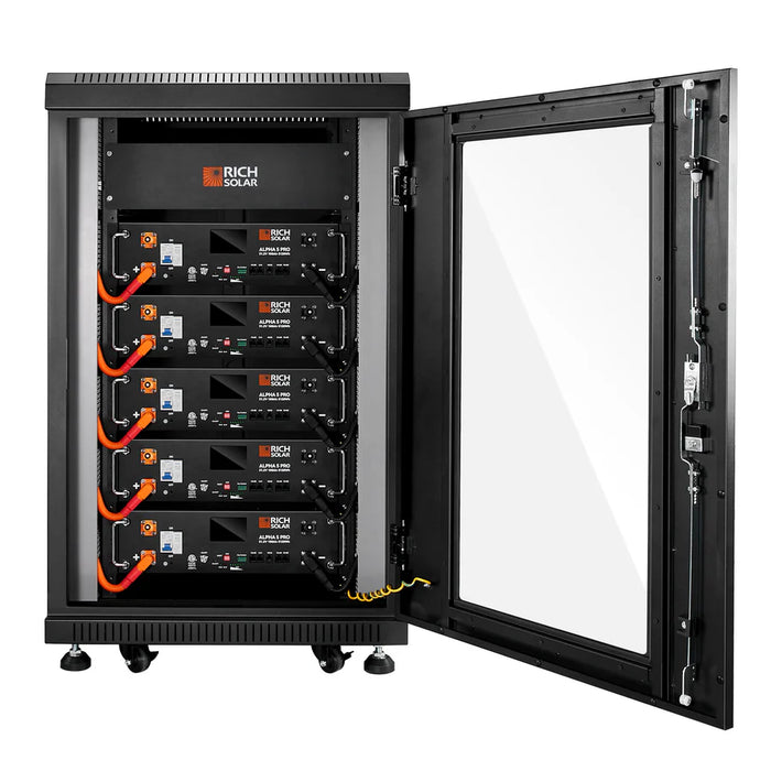 Rich Solar ALPHA 5 PRO | 51.2V 100Ah LiFePO4 Battery | Premium 48V Server Rack Lithium Battery for Residential, Commercial, RVs, Off-Grid | 7,000 Lifetime Cycles | 10 Year Warranty | UL1973, UL9540A Certified