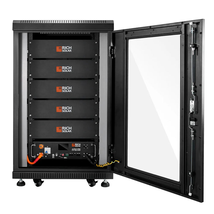 Rich Solar ALPHA 5 PRO | 51.2V 100Ah LiFePO4 Battery | Premium 48V Server Rack Lithium Battery for Residential, Commercial, RVs, Off-Grid | 7,000 Lifetime Cycles | 10 Year Warranty | UL1973, UL9540A Certified