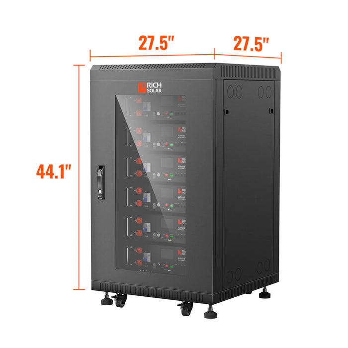 Rich Solar ALPHA 5 PRO | 51.2V 100Ah LiFePO4 Battery | Premium 48V Server Rack Lithium Battery for Residential, Commercial, RVs, Off-Grid | 7,000 Lifetime Cycles | 10 Year Warranty | UL1973, UL9540A Certified