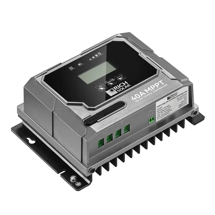 Rich Solar BRAVO 40 | 40 Amp MPPT Solar Charge Controller | Premium 40A 12V/24V MPPT Solar Controller for RVs, Trailers, Campers, Vans, Boats, Off-Grid | Awarded #1 Solar Controller 2025 Rich Solar