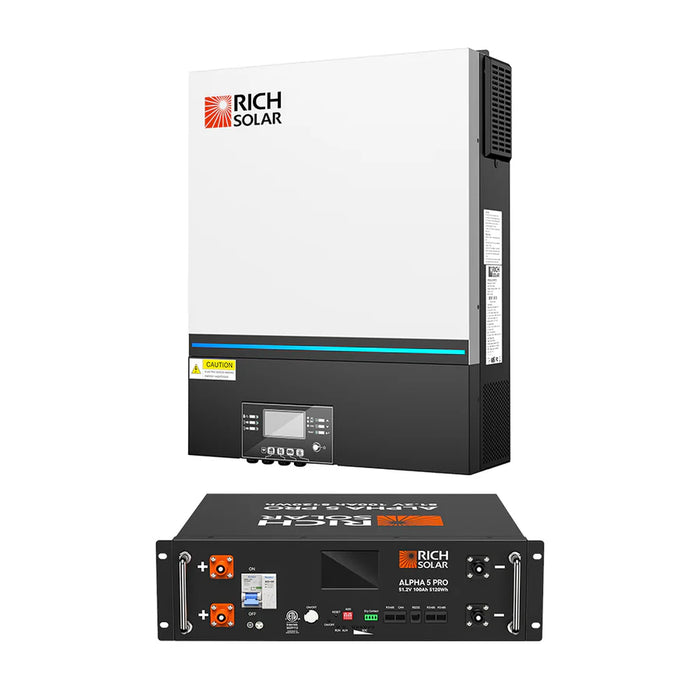 Rich Solar NOVA 6548 | 6500 Watt (6.5kW) 48 Volt Off-Grid Hybrid Solar Inverter | Premium 6500W 48V Hybrid Inverter for Campers, Cabins, Tiny Homes, ADUs, RVs, Off-Grid | UL Certified