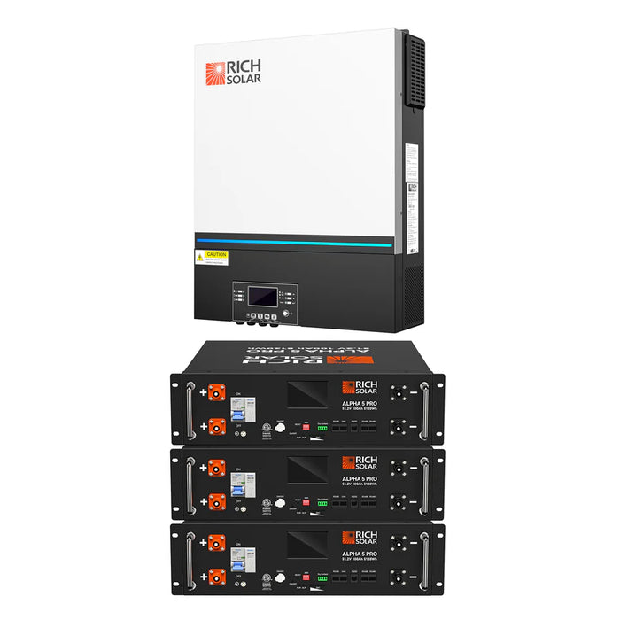 Rich Solar NOVA 6548 | 6500 Watt (6.5kW) 48 Volt Off-Grid Hybrid Solar Inverter | Premium 6500W 48V Hybrid Inverter for Campers, Cabins, Tiny Homes, ADUs, RVs, Off-Grid | UL Certified