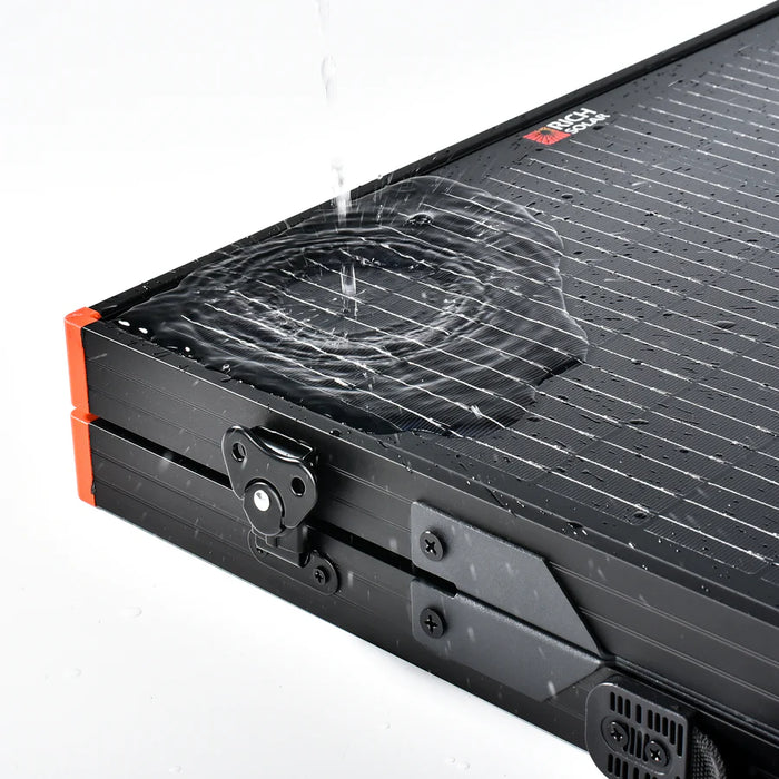 Rich Solar MEGA 100 Portable Briefcase Solar Panel | 100 Watt Portable Solar Panel | Premier 12V Portable Solar Panel for Generators, Power Stations, Vans | High Efficiency BACKORDER