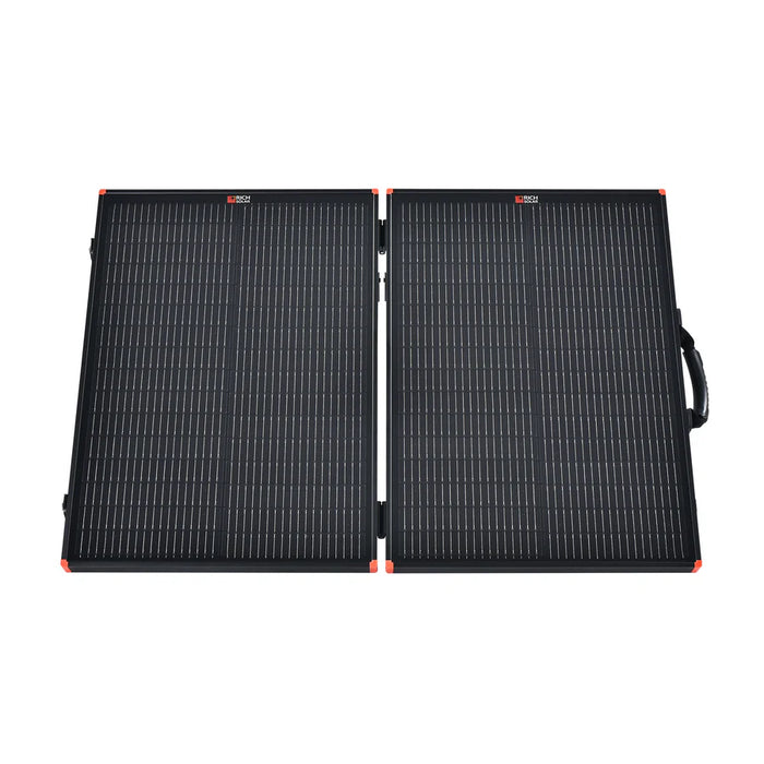 Rich Solar MEGA 100 Portable Briefcase Solar Panel | 100 Watt Portable Solar Panel | Premier 12V Portable Solar Panel for Generators, Power Stations, Vans | High Efficiency BACKORDER