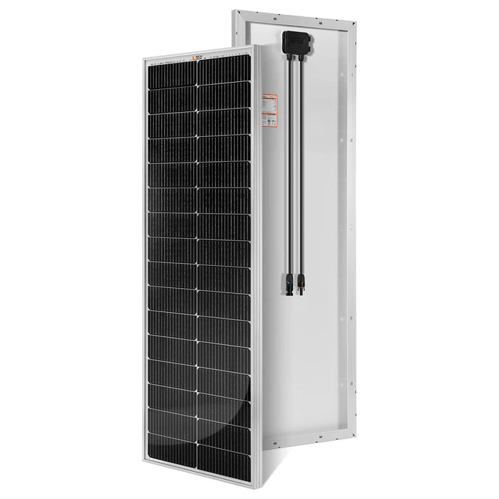 Rich Solar MEGA 100 SLIM | 100 Watt Slim Solar Panel | Compact 12V Off-Grid Narrow Solar Panel for Campers, Overlanders, Boats | 25-Year Output Warranty | UL Certified