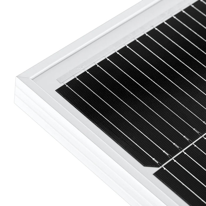 Rich Solar MEGA 130 SLIM | 130 Watt Slim Solar Panel | Compact 12V Narrow Panel for Vans, Campers, Boats | UL Certified BACKORDER