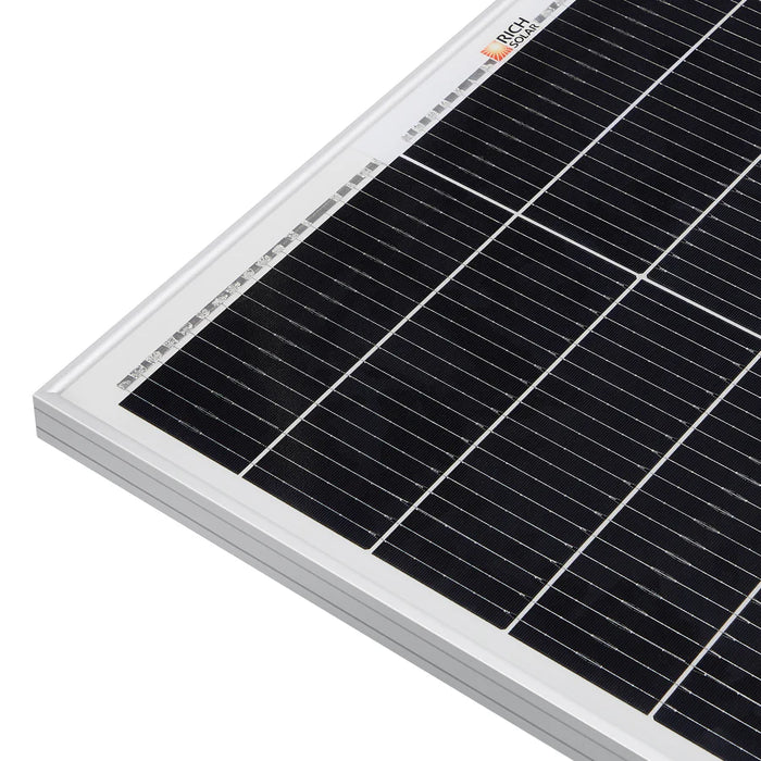 Rich Solar MEGA 200 PRO | 200 Watt 24 Volt Solar Panel | Premium 24V Off-Grid Solar Panel for RVs, Trailers, Cabins | 25-Year Output Warranty | UL Certified