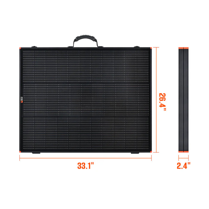 Rich Solar MEGA 200 Portable Briefcase Charging Kit | 200 Watt Portable Solar Panel | Premium 12V Portable Solar Panel for Generators, Vans, Campers | High Efficiency