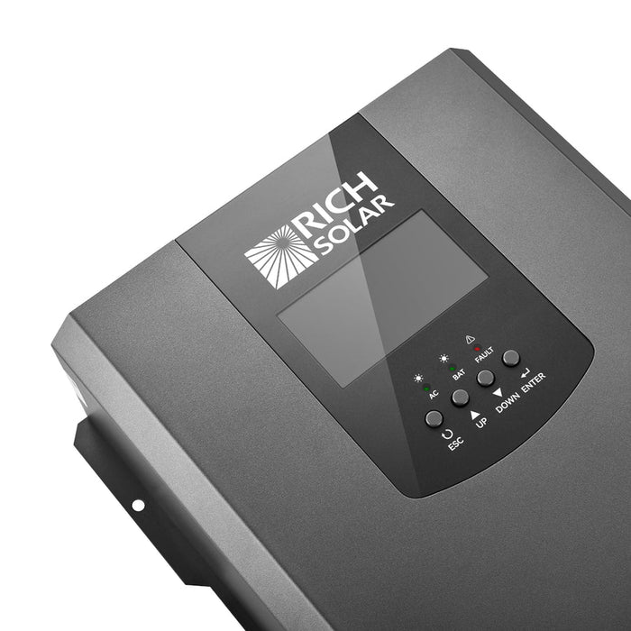 Rich Solar NOVA 3K12 | 3000W 12V Pure Sine Wave Inverter with Built-in Transfer Switch | UL458 Certified for RVs, Campers, Trailers, Vans