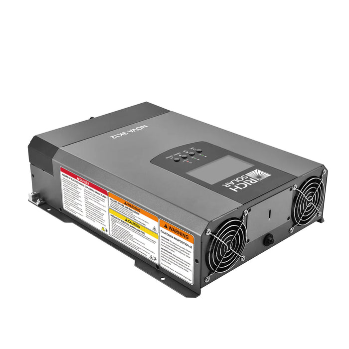 Rich Solar NOVA 3K12 | 3000W 12V Pure Sine Wave Inverter with Built-in Transfer Switch | UL458 Certified for RVs, Campers, Trailers, Vans