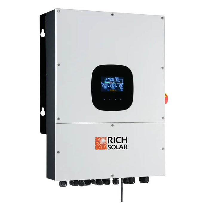 Rich Solar NOVA 12K PV Hybrid Inverter Solar Kit | 61.44kWH Server Lithium Battery [KIT-SR0002] Rich Solar
