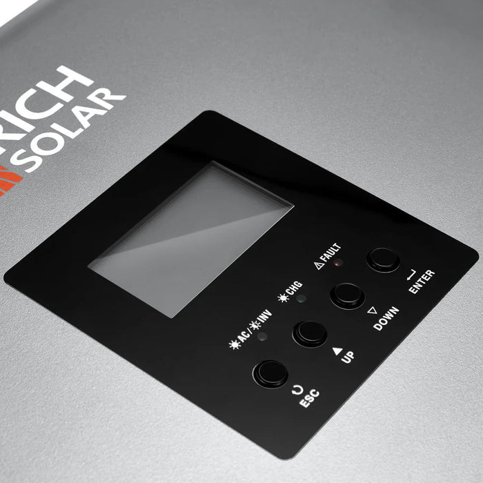 Rich Solar NOVA MAX 3K | 3000 Watt (3kW) 24 Volt Off-Grid Hybrid Solar Inverter | Powerful 3000W 24V Hybrid Inverter for RVs, Trailers, Campers, Vans, Trucks, Overlanders, Boats | #1 Ranked 24V Hybrid Inverter Rich Solar