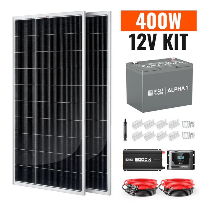 Rich Solar 400 Watt Complete Solar Kit