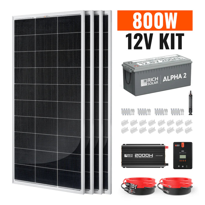 Rich Solar 800 Watt Complete Solar Kit