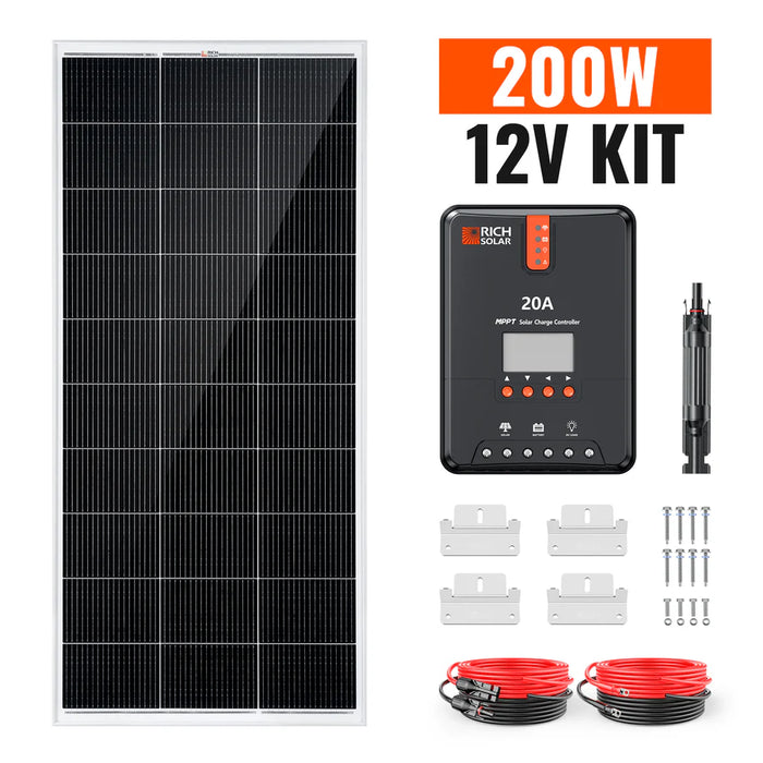 Rich Solar 200 Watt Solar Kit