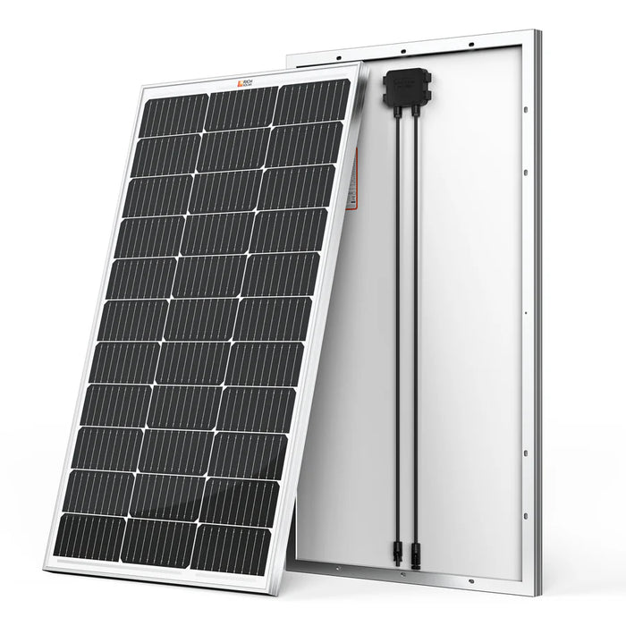 Rich Solar MEGA 100 | 100 Watt Solar Panel | Premier 12V Off-Grid Solar Panel for Vans, Campers, Boats | 25-Year Output Warranty | UL Certified