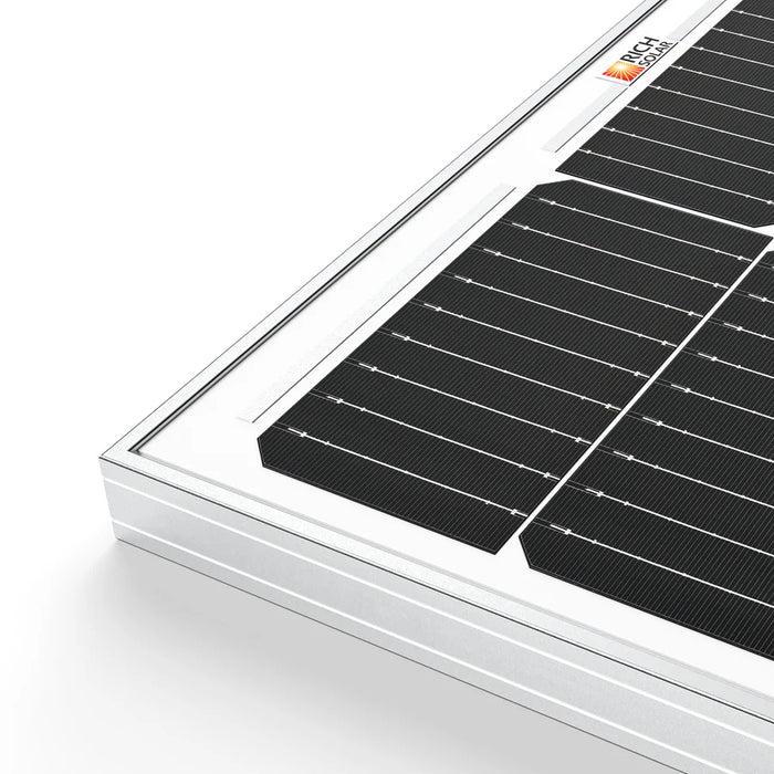 Rich Solar MEGA 100 | 100 Watt Solar Panel | Premier 12V Off-Grid Solar Panel for Vans, Campers, Boats | 25-Year Output Warranty | UL Certified