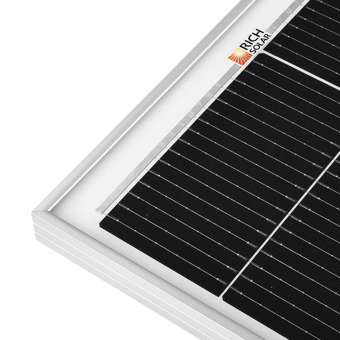 Rich Solar MEGA 130 SLIM | 130 Watt Slim Solar Panel | Compact 12V Narrow Panel for Vans, Campers, Boats | UL Certified US Solar Shop