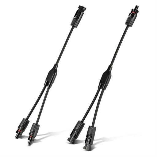Rich Solar Y Branch 2-to-1 Solar Panel Parallel Adapters | Weatherproof PV Adapters for Solar Connection | Plug and Play Rich Solar