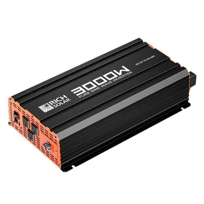 Rich Solar NOVA PURE 3K | 3000 Watt (3kW) 12 Volt Industrial Pure Sine Wave Inverter | Powerful 3000W 12V Off-Grid Inverter for RVs, Trailers, Campers, Vans, Trucks, Overlanders, Boats