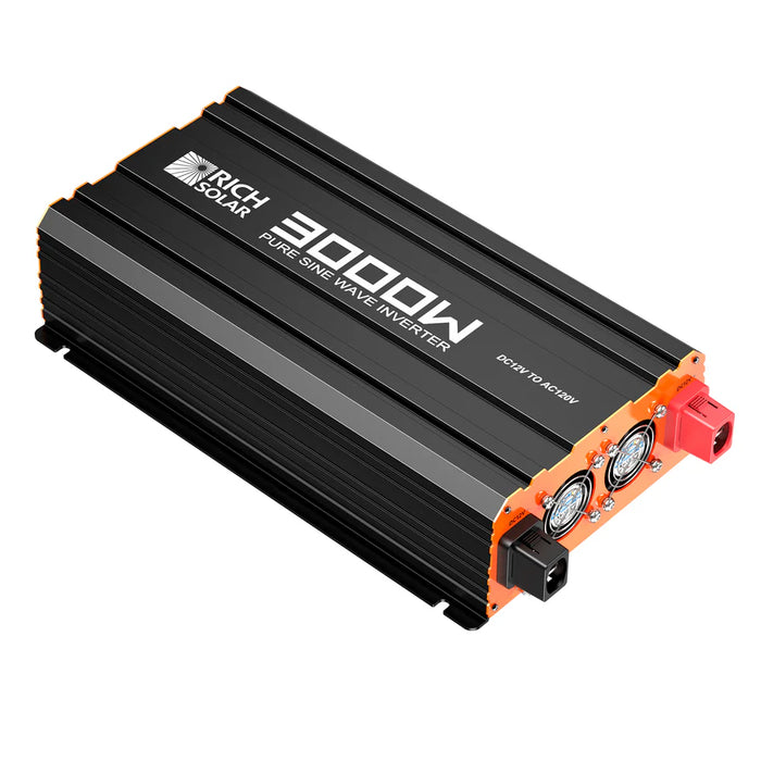 Rich Solar NOVA PURE 3K | 3000 Watt (3kW) 12 Volt Industrial Pure Sine Wave Inverter | Powerful 3000W 12V Off-Grid Inverter for RVs, Trailers, Campers, Vans, Trucks, Overlanders, Boats