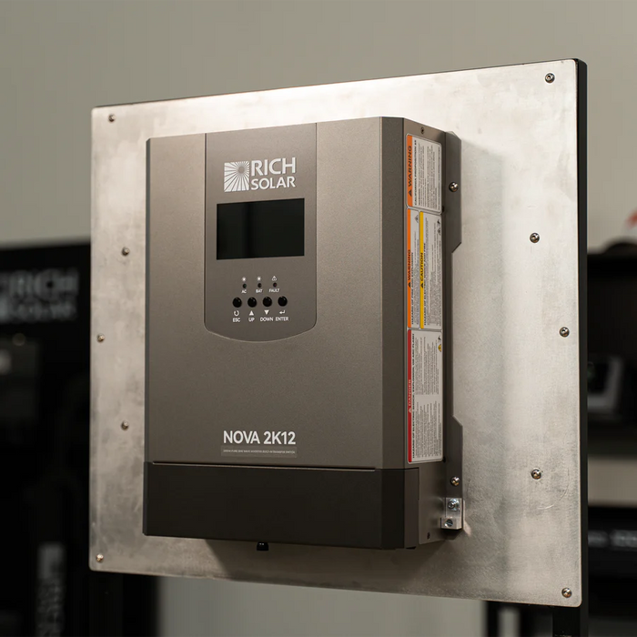 Rich Solar NOVA 2K12 | 2000W 12V Pure Sine Wave Inverter with Built-in Transfer Switch | UL458 Certified for RVs, Campers, Trailers, Vans