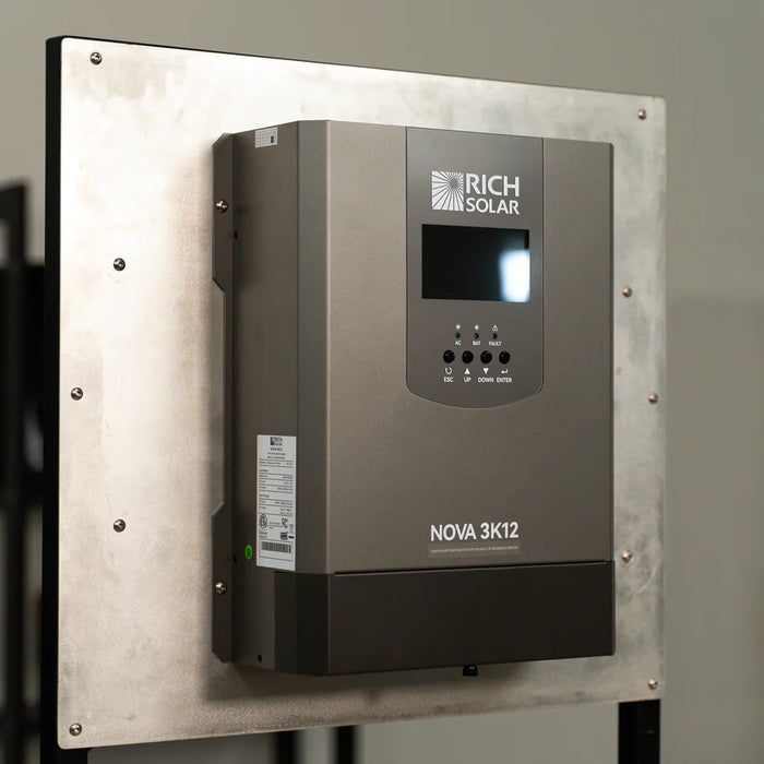 Rich Solar NOVA 3K12 | 3000W 12V Pure Sine Wave Inverter with Built-in Transfer Switch | UL458 Certified for RVs, Campers, Trailers, Vans